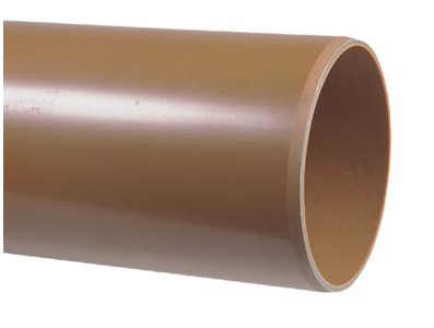 PVC afvoerbuis 160 mm SN8 bruin L = 5 m
