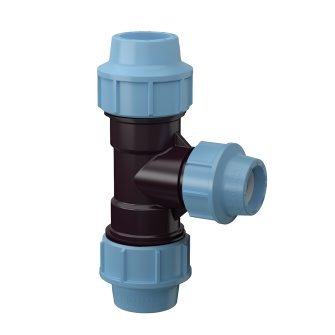 Tyleen verloop T-stuk 20 x 16 x 20 mm, Unidelta