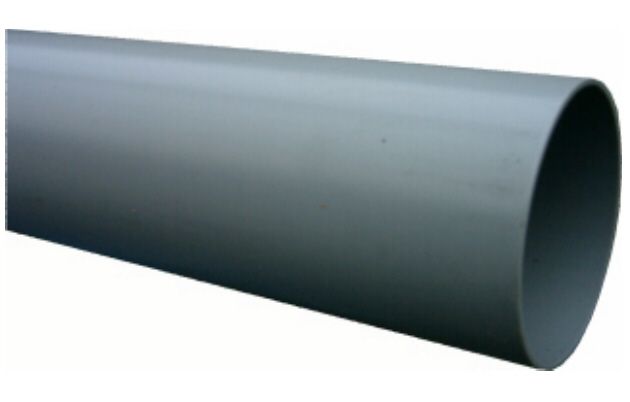 PVC afvoerbuis 125 mm SN8 grijs L = 5 m