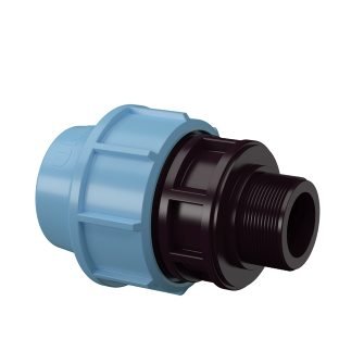 Tyleen koppeling x buitendraad 63 mm x 5/4", Unidelta