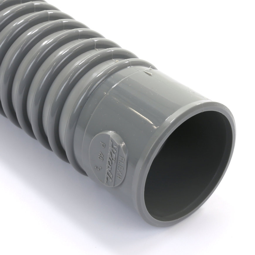 PVC flexibele bocht 40 mm (mof/mof -lijm)