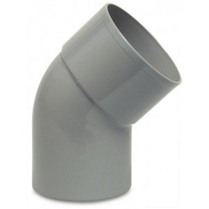 PVC HWA bocht 45 graden 80 mm (mof/spie) PVC HWA bocht 45 graden 80 mm (mof/spie)