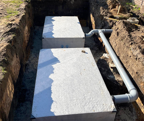 Infiltratiekrat 900 liter zwaar - 120 x 120 x 60 cm | 1 x 125 mm, ITK