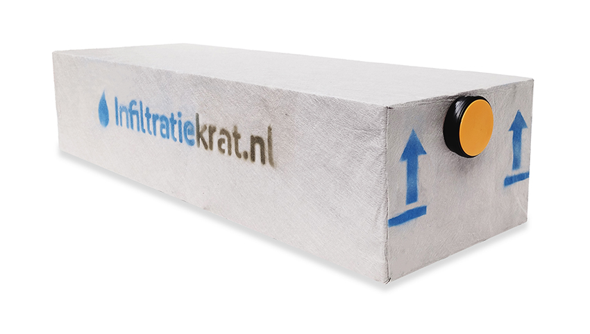 Infiltratiekrat 400 liter standaard - 180 x 60 x 40 cm | 1 x 125 mm, ITK