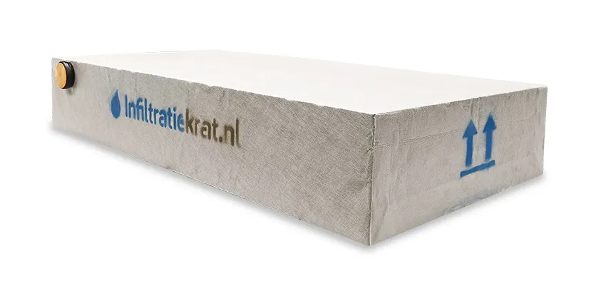Infiltratiekrat 1200 liter standaard - 240 x 120 x 40 cm | 1 x 125 mm, ITK Infiltratiekrat 1200 liter standaard - 240 x 120 x 40 cm | 1 x 125 mm, ITK