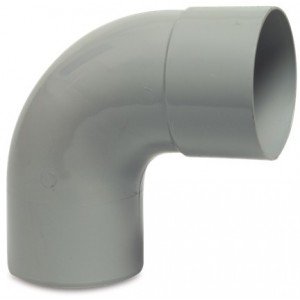 PVC HWA bocht 87,5 graden 80 mm (mof/spie) PVC HWA bocht 87,5 graden 80 mm (mof/spie)