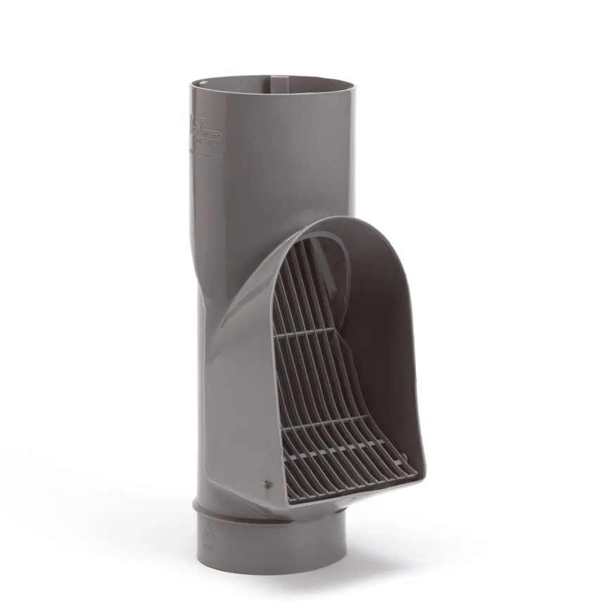 Wavin PP HWA Bladscheider voor standleiding 100 mm (mof / verjongd spie) | Grijs