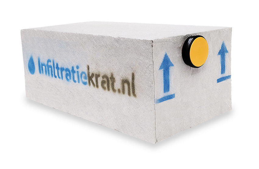 Infiltratiekrat 400 liter standaard - 120 x 60 x 60 cm | 1 x 125 mm, ITK