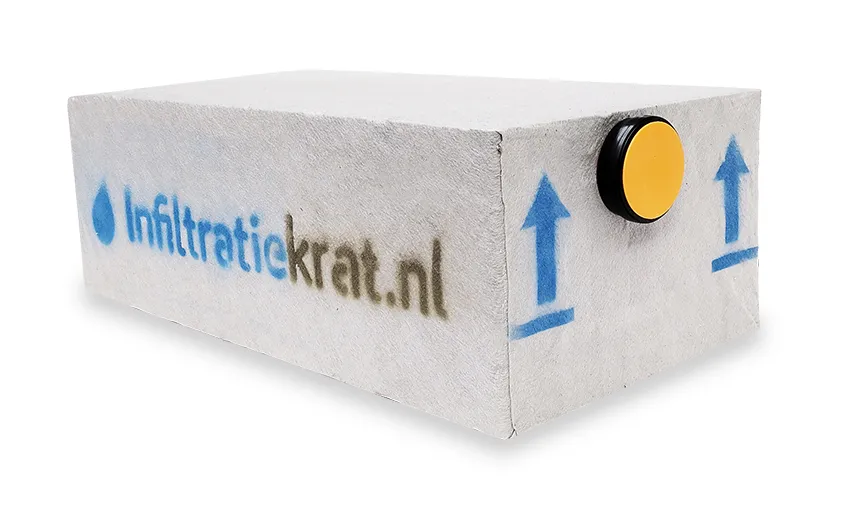 Infiltratiekrat 300 liter standaard - 120 x 60 x 40 cm | 1 x 125 mm, ITK