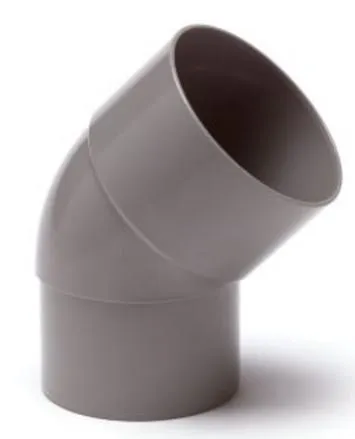PVC HWA bocht 45 graden 80 mm (mof/spie/verjongd spie) PVC HWA bocht 45 graden 80 mm (mof/spie/verjongd spie)