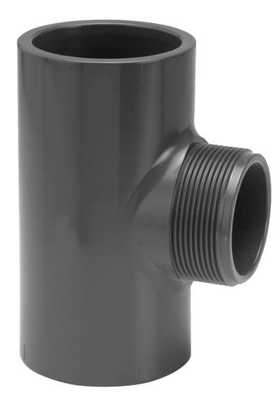 VDL PVC T-stuk 90 graden 63 mm x 2'' bu.dr. PN16