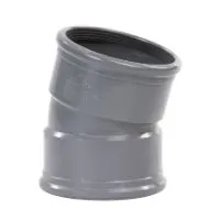 PVC bocht 15 graden 125 mm SN4 (2 x manchet)
