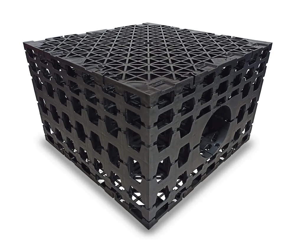 Infiltratiekrat 180 liter zwaar kaal - 60 x 60 x 50 cm | 2 x 175 mm, ITK Infiltratiekrat 180 liter zwaar kaal - 60 x 60 x 50 cm | 2 x 175 mm, ITK