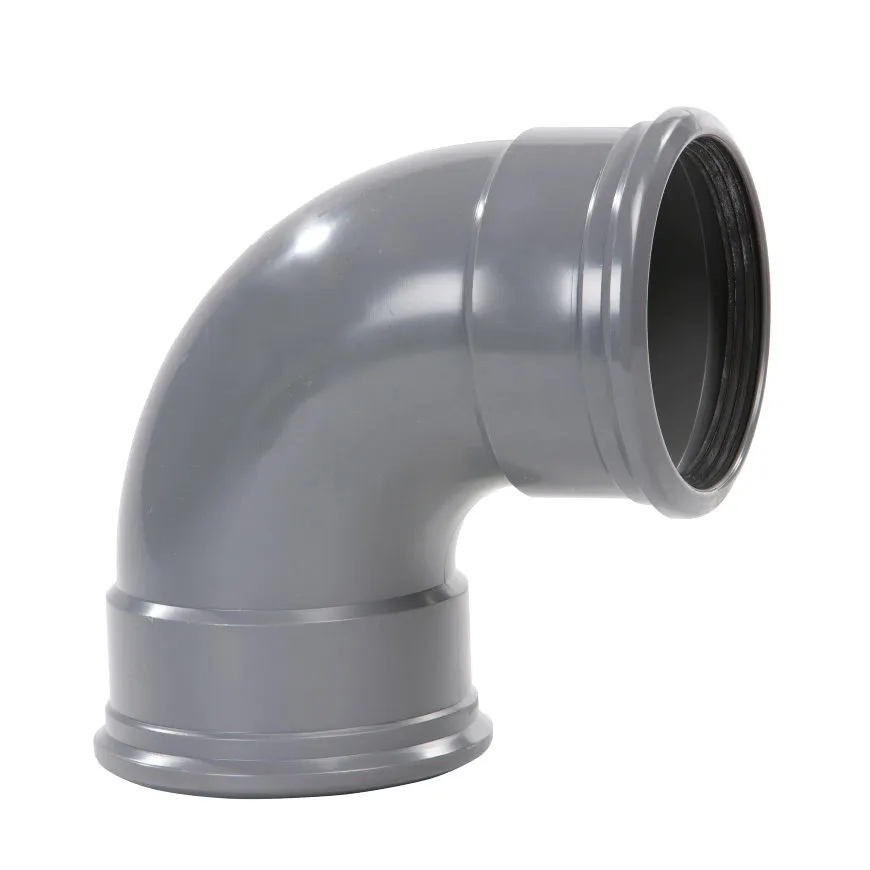 PVC bocht 88 graden 160 mm SN4 (2 x manchet) PVC bocht 88 graden 160 mm SN4 (2 x manchet)